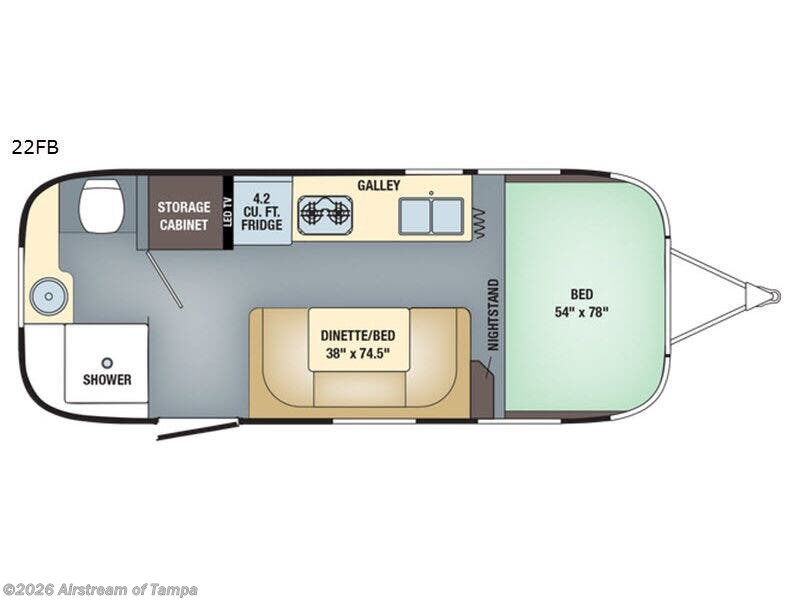 Used 2018 Airstream Sport 22FB available in Dover, Florida