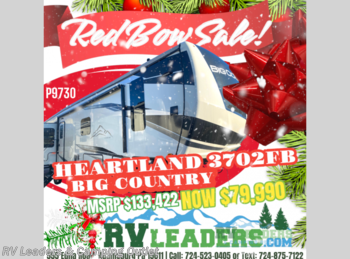 New 2022 Heartland Big Country 3702 FB available in Adamsburg, Pennsylvania