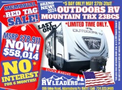 New 2024 Outdoors RV Back Country Series 23BCS available in Adamsburg, Pennsylvania