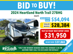 New 2024 Heartland North Trail Ultra-Lite NT 27BHG available in Adamsburg, Pennsylvania