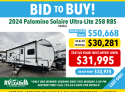 New 2024 Palomino Solaire Ultra-Lite 242 RBS available in Adamsburg, Pennsylvania