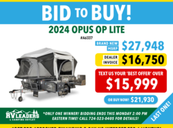 New 2024 OPUS OP LITE Base available in Adamsburg, Pennsylvania