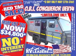 Used 2023 OBI Camper  Conqueror UEV-14 available in Adamsburg, Pennsylvania