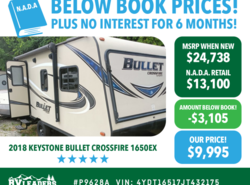 Used 2018 Keystone Bullet Crossfire 1650EX available in Adamsburg, Pennsylvania