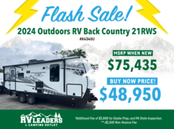 Used 2024 Outdoors RV Back Country Series 21RWS available in Adamsburg, Pennsylvania