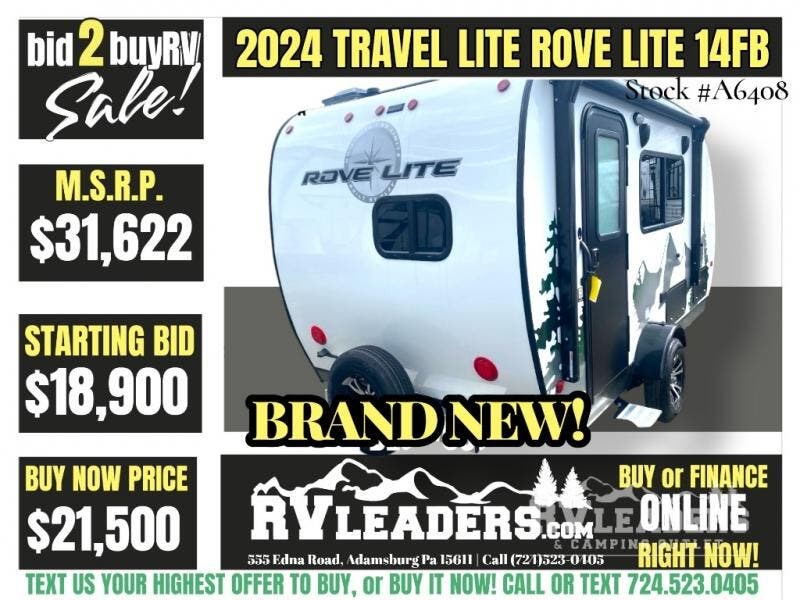 New 2024 Travel Lite Rove Lite 14FB available in Adamsburg, Pennsylvania