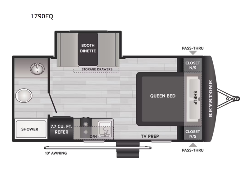 New 2026 Keystone Springdale Mini 1790FQ available in Adamsburg, Pennsylvania