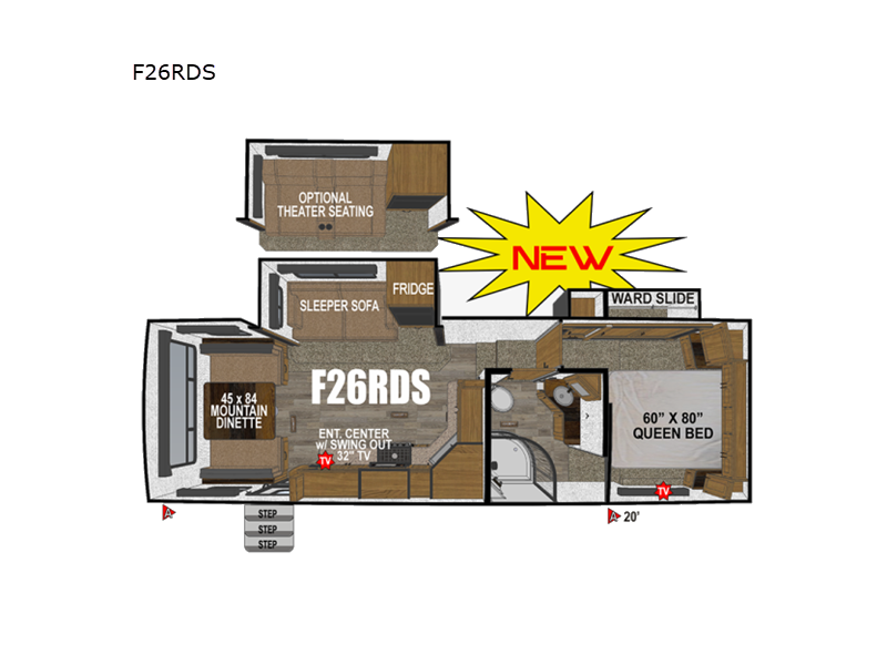 New 2026 Outdoors RV Glacier Peak Mountain Series F26RDS available in Adamsburg, Pennsylvania