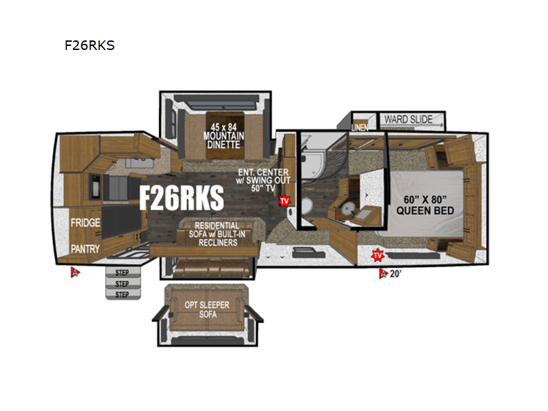 New 2026 Outdoors RV Glacier Peak Mountain Series F26RKS available in Adamsburg, Pennsylvania