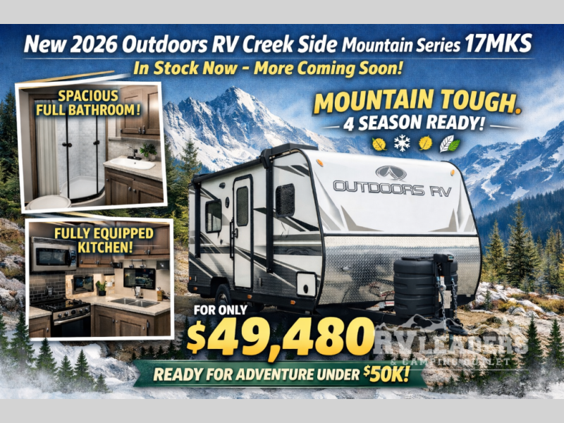 New 2026 Outdoors RV Creek Side Mountain Series 17MKS available in Adamsburg, Pennsylvania