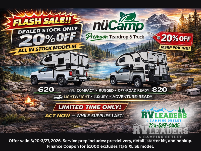 New 2026 NuCamp Cirrus 820 available in Adamsburg, Pennsylvania