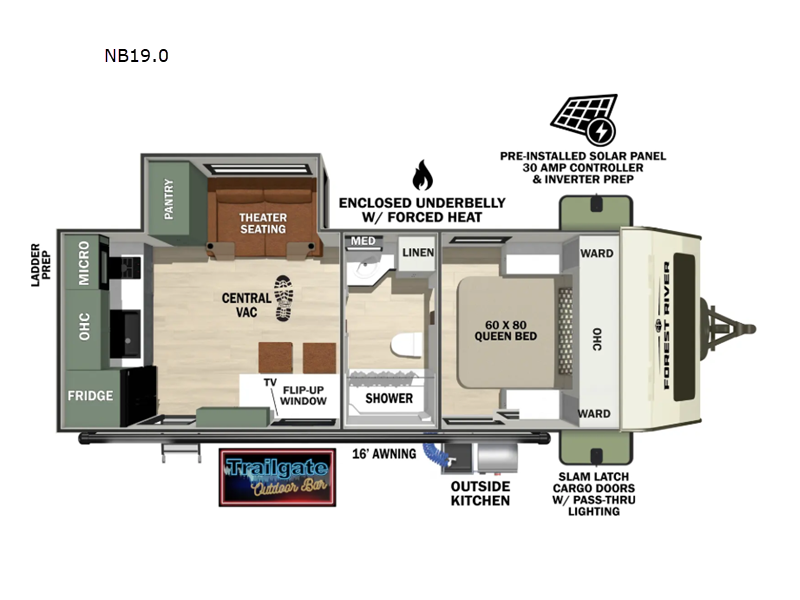 New 2027 Forest River No Boundaries NB19.0 available in Adamsburg, Pennsylvania