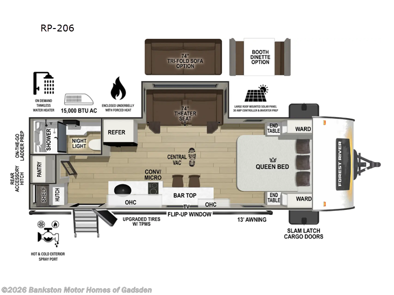 New 2026 Forest River  R Pod RP-206 available in Attalla, Alabama