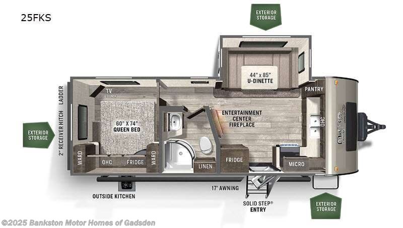 Used 2021 Forest River Flagstaff Micro Lite 25FKS available in Attalla, Alabama