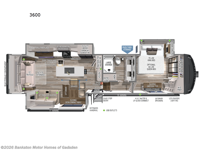 New 2026 Brinkley RV Model Z 3600 available in Attalla, Alabama