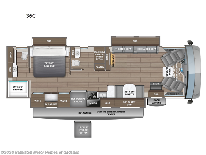 New 2026 Entegra Coach Vision XL 36C available in Attalla, Alabama