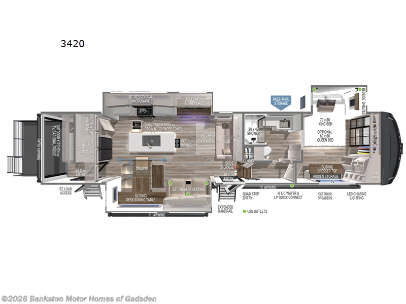 New 2026 Brinkley RV Model Z 3420 available in Attalla, Alabama