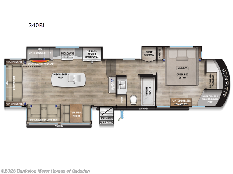 New 2026 Alliance RV Paradigm 340RL available in Attalla, Alabama