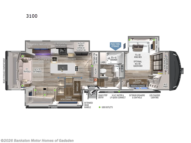 New 2027 Brinkley RV Model Z 3100 available in Attalla, Alabama