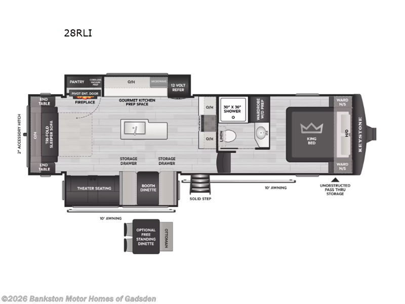 New 2027 Keystone Cougar Half-Ton 28RLI available in Attalla, Alabama