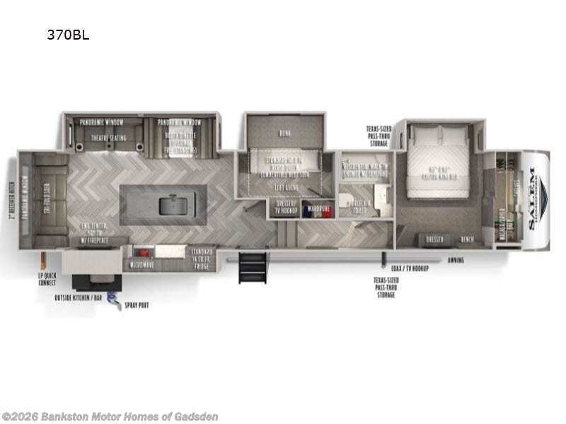 Used 2021 Forest River Salem Hemisphere 370BL available in Attalla, Alabama