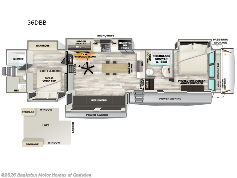 New 2027 Forest River Sabre 36DBB available in Attalla, Alabama