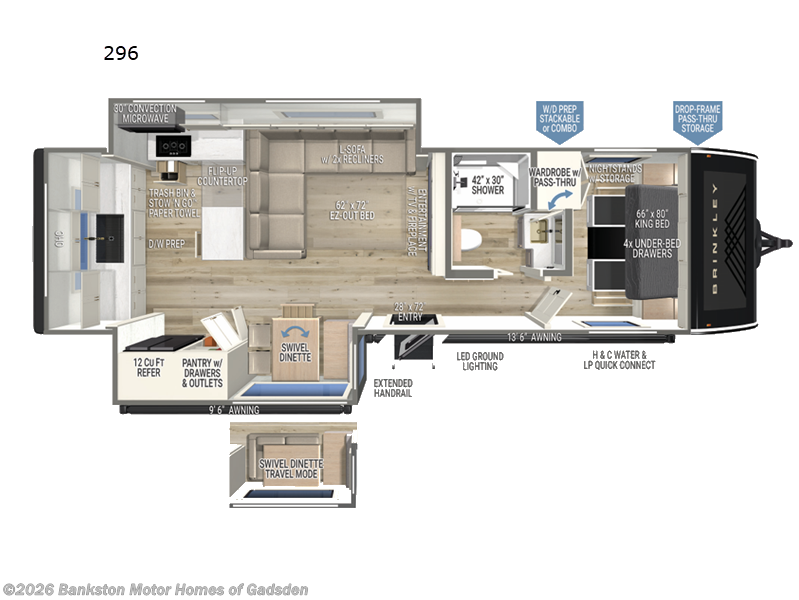 New 2027 Brinkley RV Model I 296 available in Attalla, Alabama