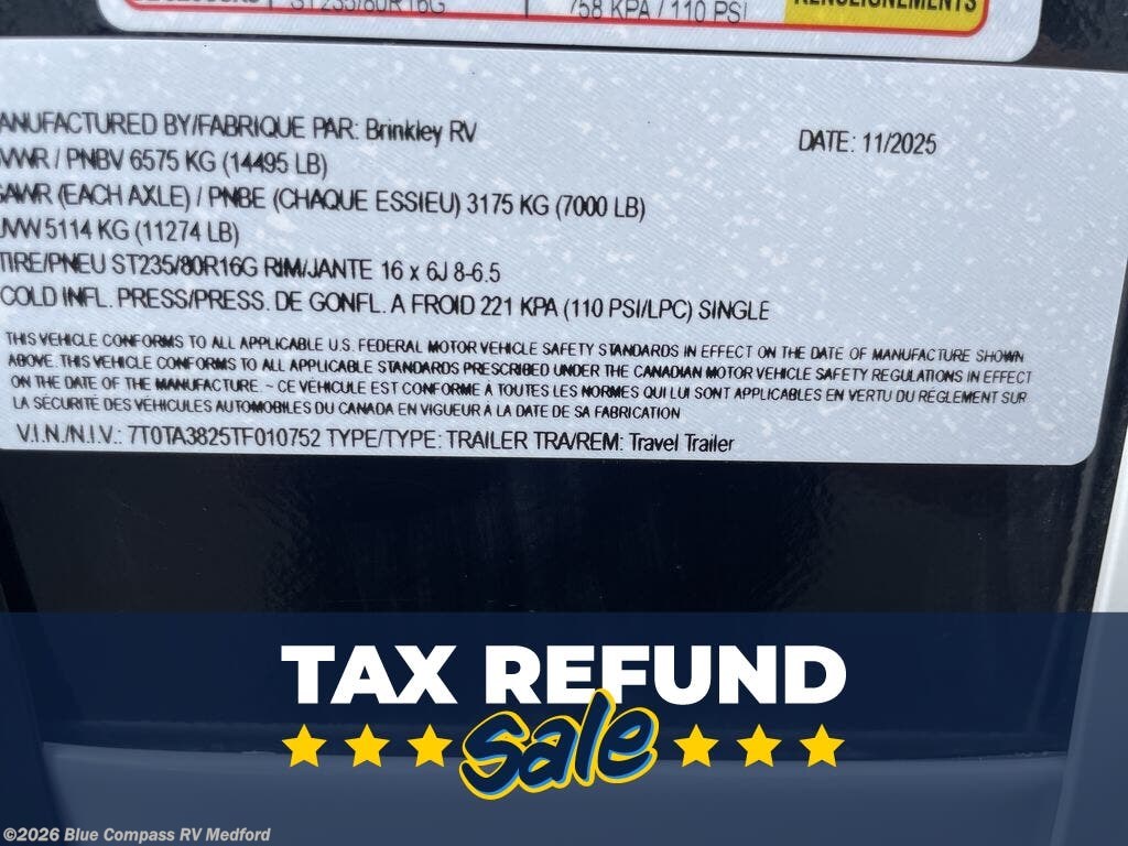 New 2026 Brinkley RV Model Z AIR 310 available in Medford, Oregon