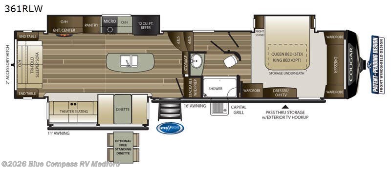 Used 2020 Keystone Cougar 361RLW available in Medford, Oregon