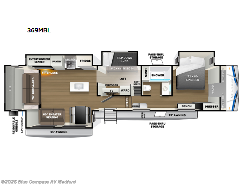 Used 2022  Forest River Wildcat 369MBL by Forest River from Blue Compass RV Medford in Medford, OR
