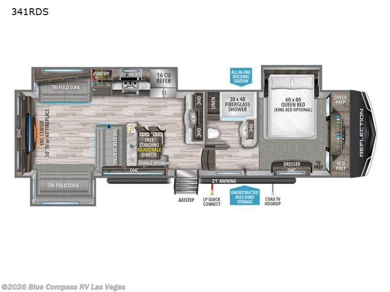 Used 2022 Grand Design Reflection 341RDS available in Las Vegas, Nevada