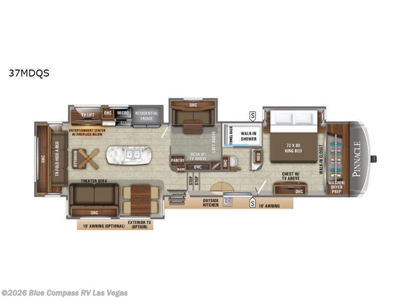 Used 2019 Jayco Pinnacle 37MDQS available in Las Vegas, Nevada