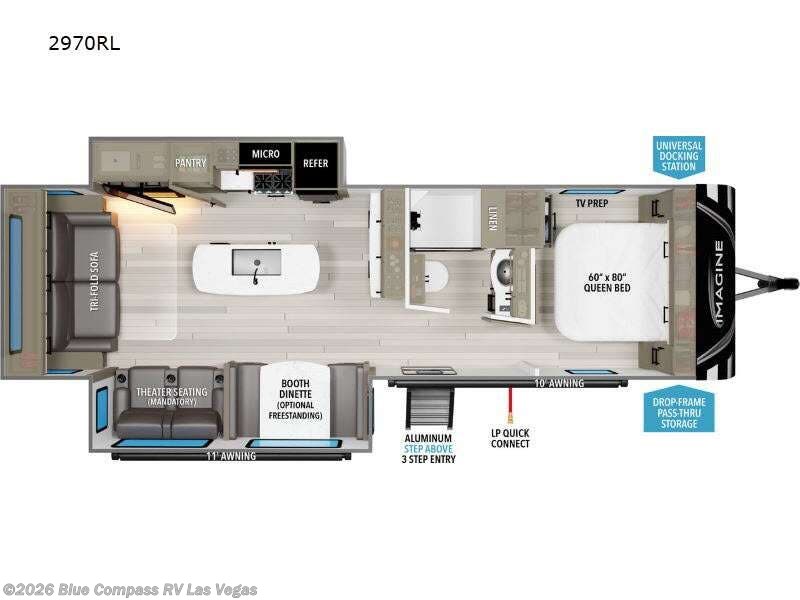 Used 2024  Grand Design Imagine 2970RL by Grand Design from Blue Compass RV Las Vegas in Las Vegas, NV