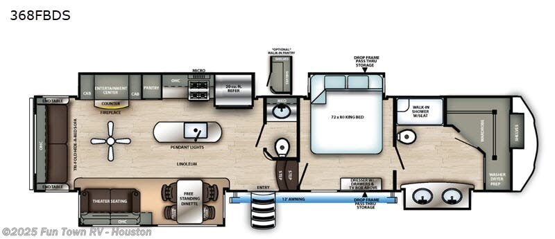 Used 2020 Forest River Sandpiper 368FBDS available in Wharton, Texas