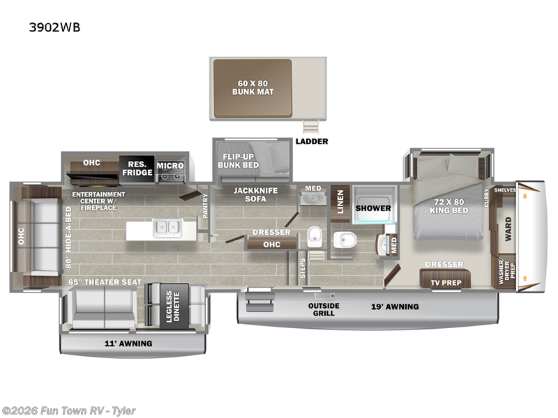 Used 2022 Prime Time Sanibel 3902WB available in Mineola, Texas