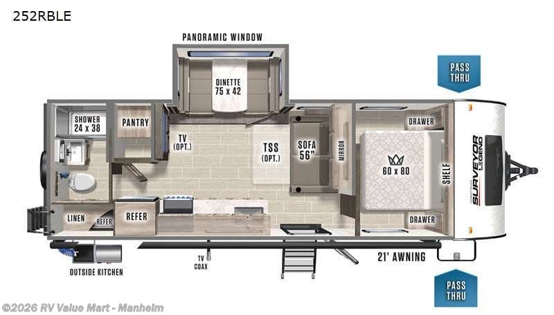 2022 Forest River Surveyor Legend 252RBLE