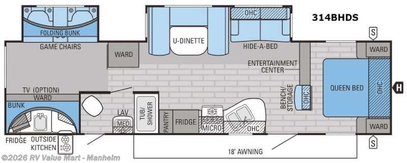 Used 2017 Jayco Eagle 314BHDS available in Manheim, Pennsylvania