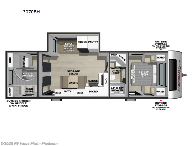 New 2027 Coachmen American Spirit 3070BH available in Manheim, Pennsylvania