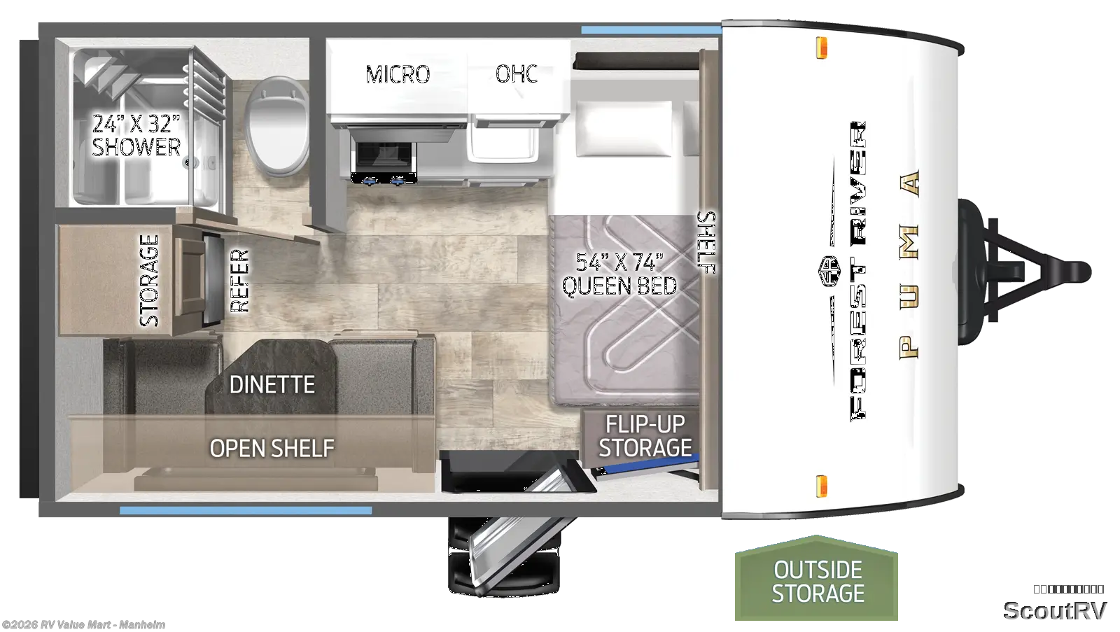New 2026 Forest River Puma Camping Edition 123RDCE available in Manheim, Pennsylvania