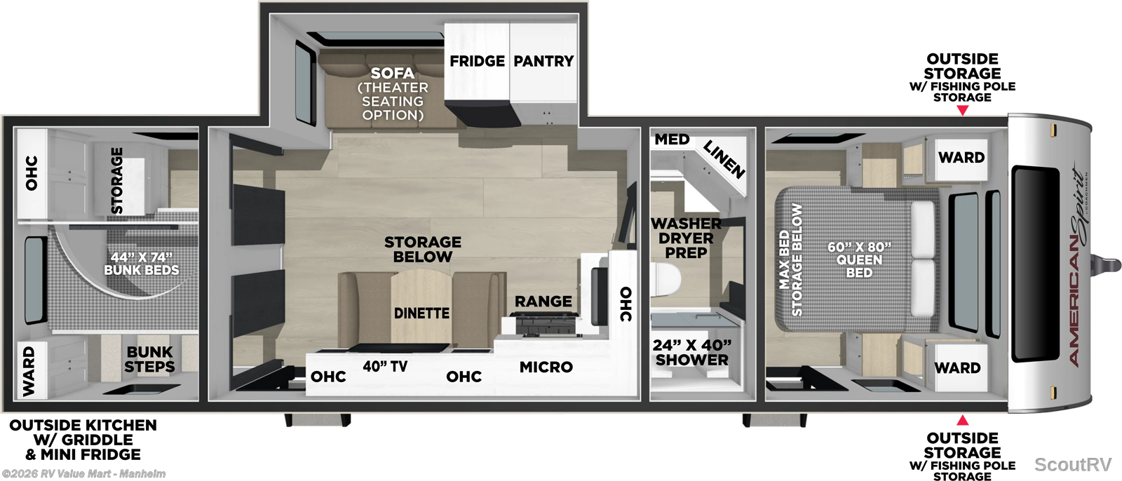 New 2027 Coachmen American Spirit 3070BH available in Manheim, Pennsylvania