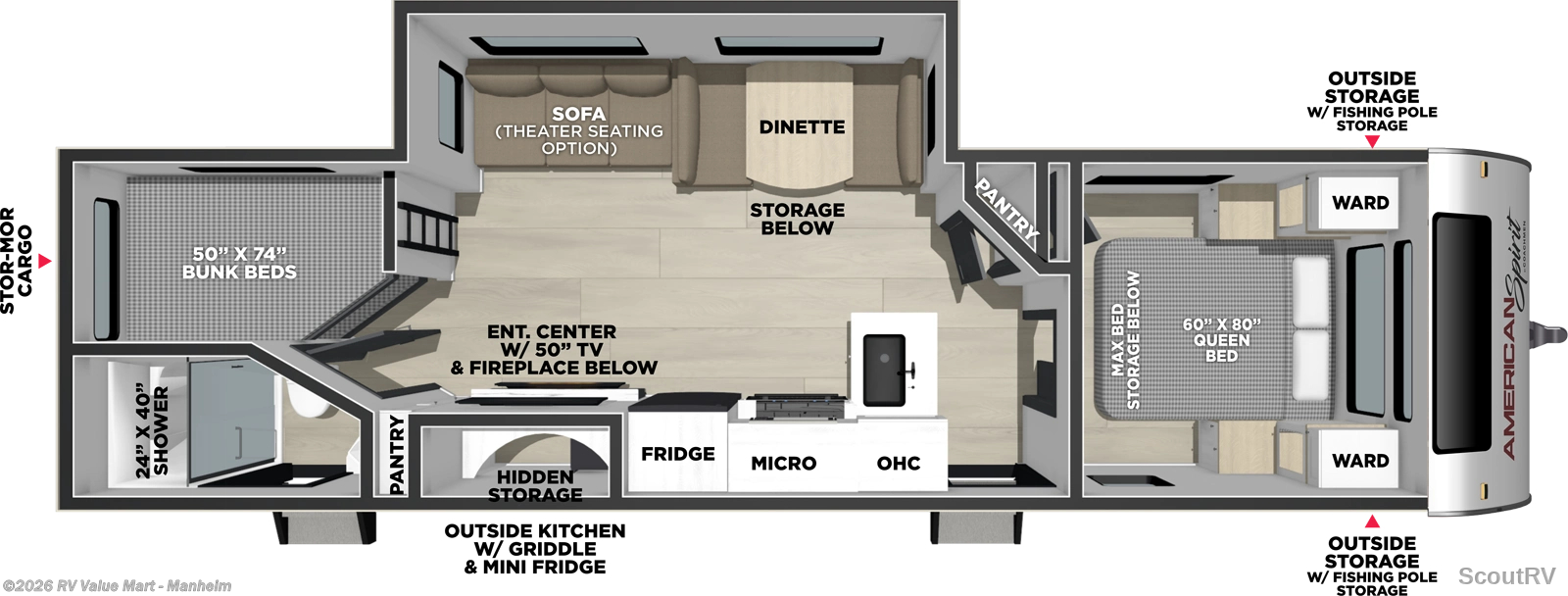 New 2027 Coachmen American Spirit 2963BH available in Manheim, Pennsylvania