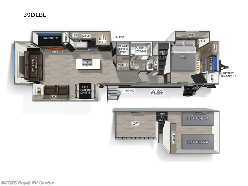 New 2026 Forest River Cherokee Timberwolf Black Label 39DLBL available in Middlebury, Indiana