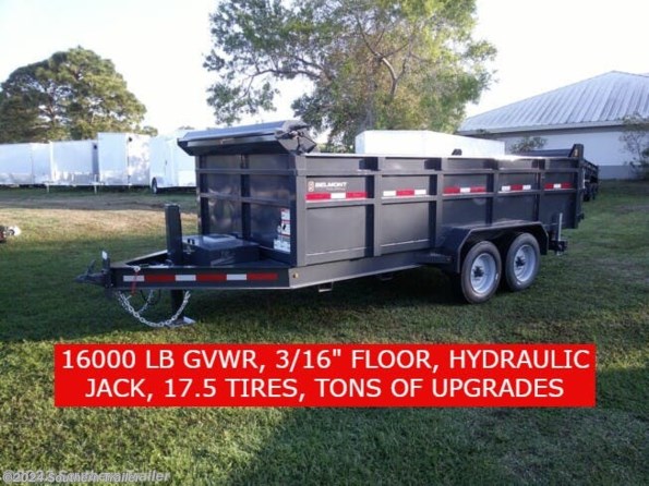 2022 Belmont 81X16 Tall Sided Dump Trailer 16K LB GVWR available in Englewood, FL