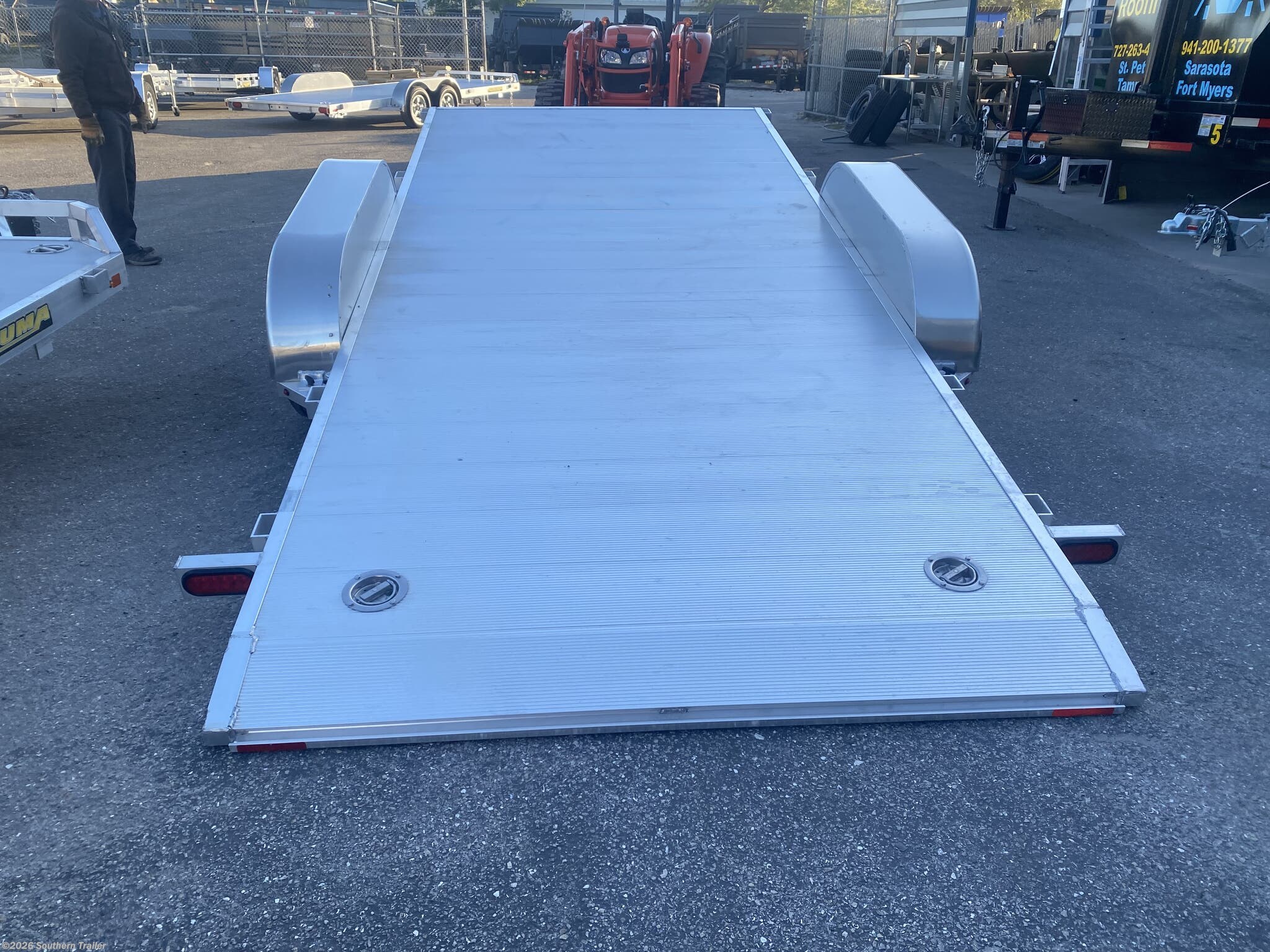 6x16 Car Hauler Trailer for sale New Aluma 8216 Tilt 16' Aluminum
