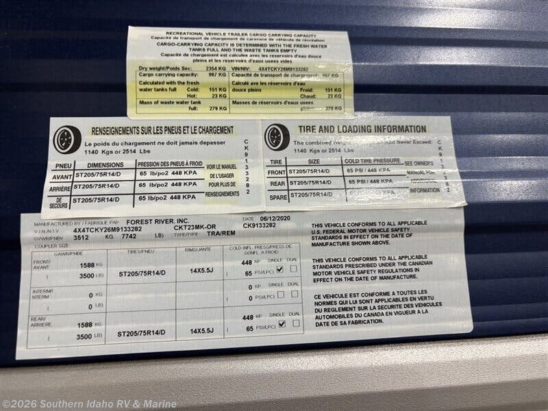 Used 2021 Forest River Cherokee Grey Wolf 23MK available in Jerome, Idaho