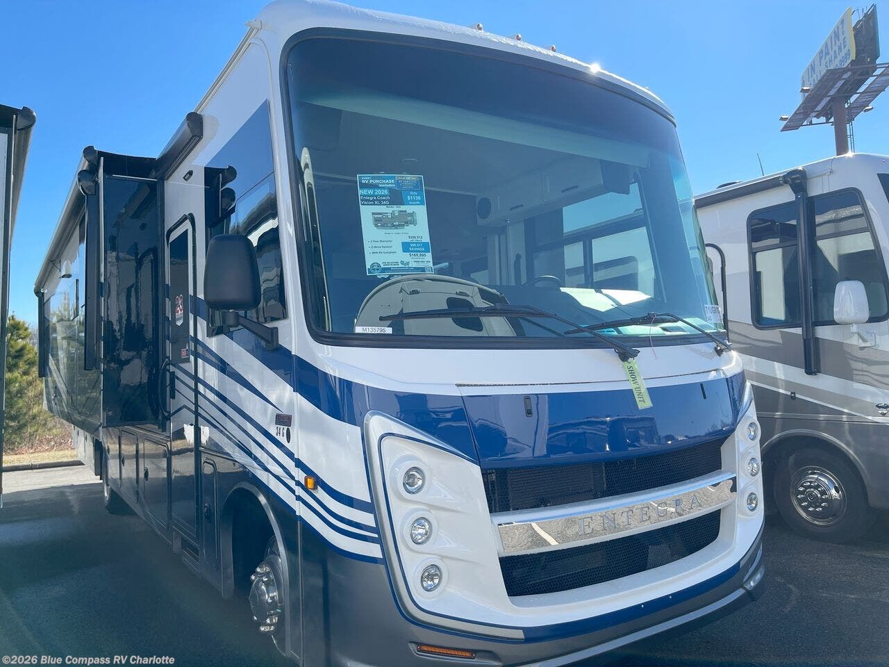 New 2026 Entegra Coach Vision XL 34G available in Concord, North Carolina