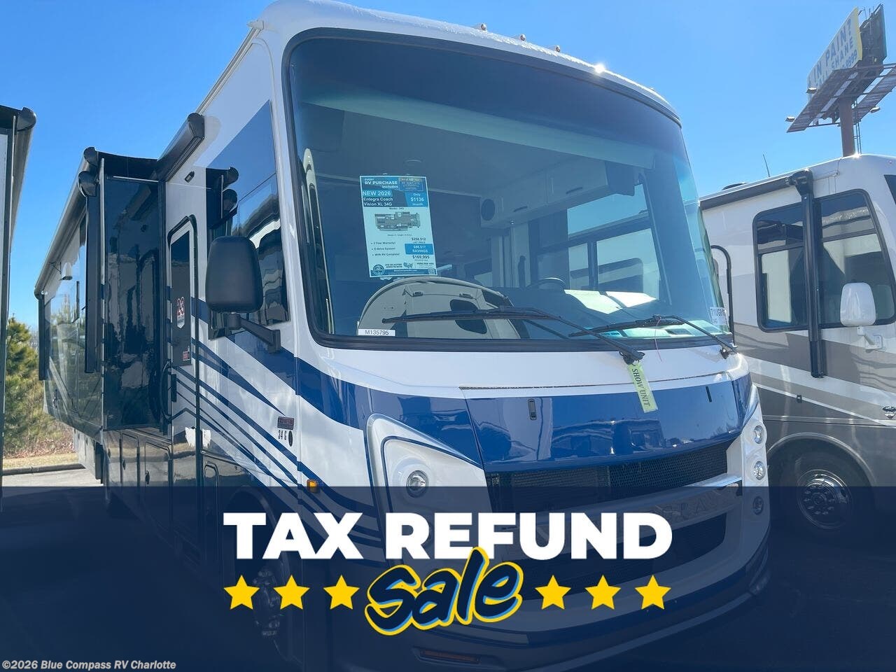 New 2026 Entegra Coach Vision XL 34G available in Concord, North Carolina