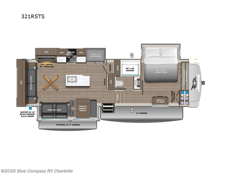 New 2027 Jayco Eagle 321RSTS available in Concord, North Carolina