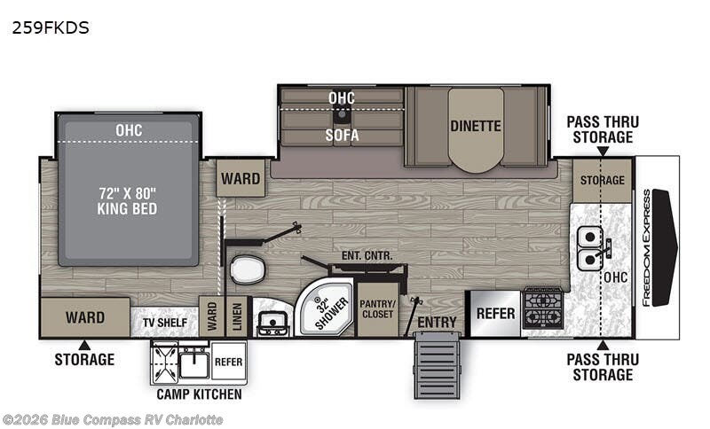 Used 2020 Coachmen Freedom Express Ultra Lite 259FKDS available in Concord, North Carolina