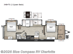 New 2026 Forest River Aurora 34BHTS (2 Queen Beds) available in Concord, North Carolina